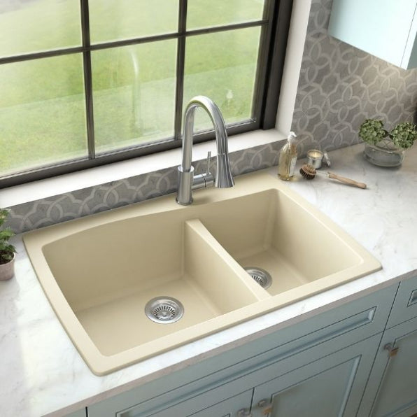 Tidal 34" Quartz Composite Top Mount Kitchen Sink