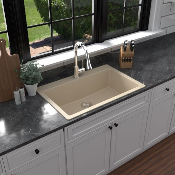 Essence 33" Quartz Composite Top Mount Kitchen Sink