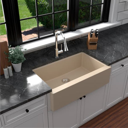 Petrodust 34" Quartz Composite Apron / Farmhouse Kitchen Sink