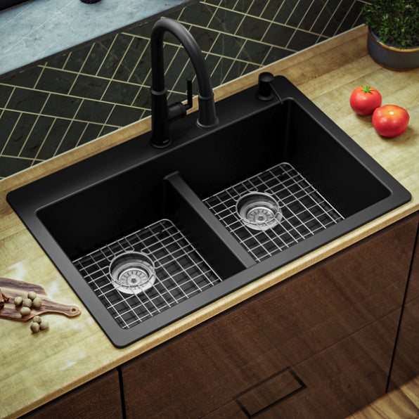 Essence 33" Quartz Composite Top Mount Kitchen Sink