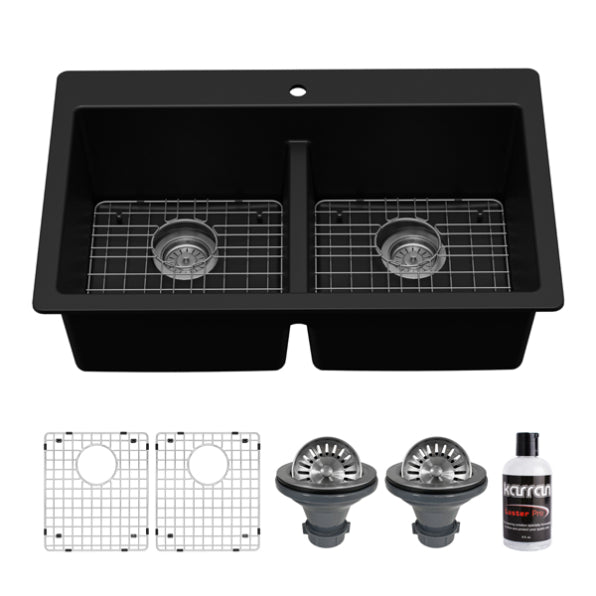 Essence 33" Quartz Composite Top Mount Kitchen Sink