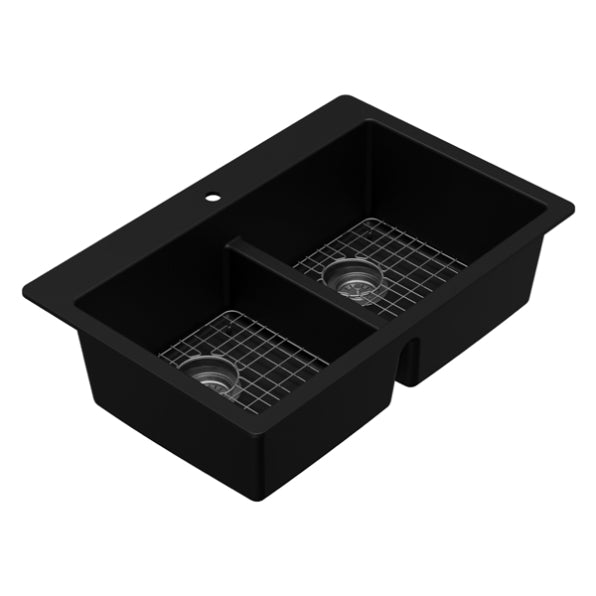 Essence 33" Quartz Composite Top Mount Kitchen Sink