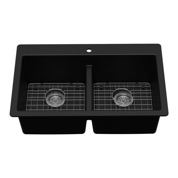 Essence 33" Quartz Composite Top Mount Kitchen Sink