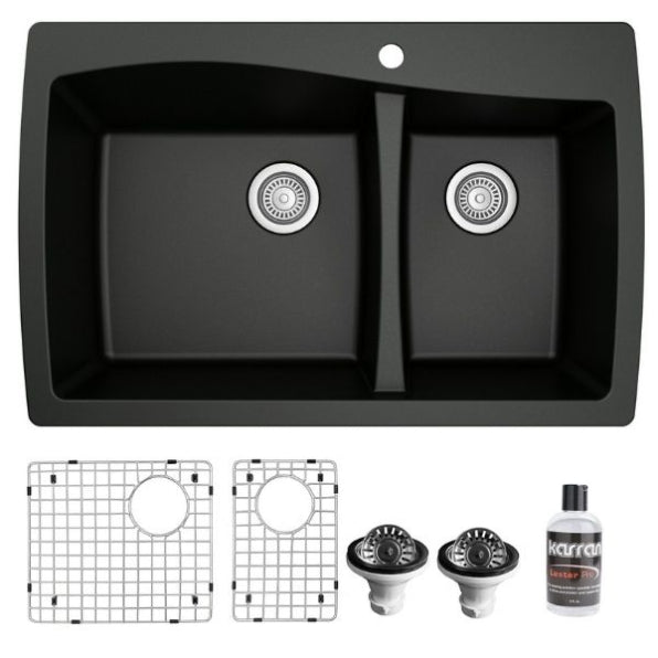 Tidal 34" Quartz Composite Top Mount Kitchen Sink