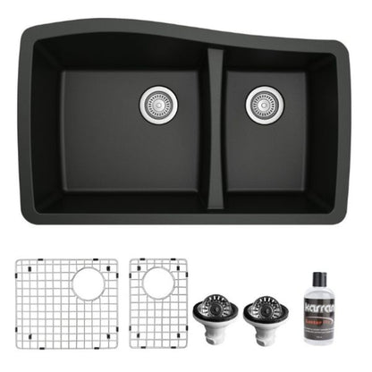 Tidal 34" Quartz Composite Undermount Kitchen Sink