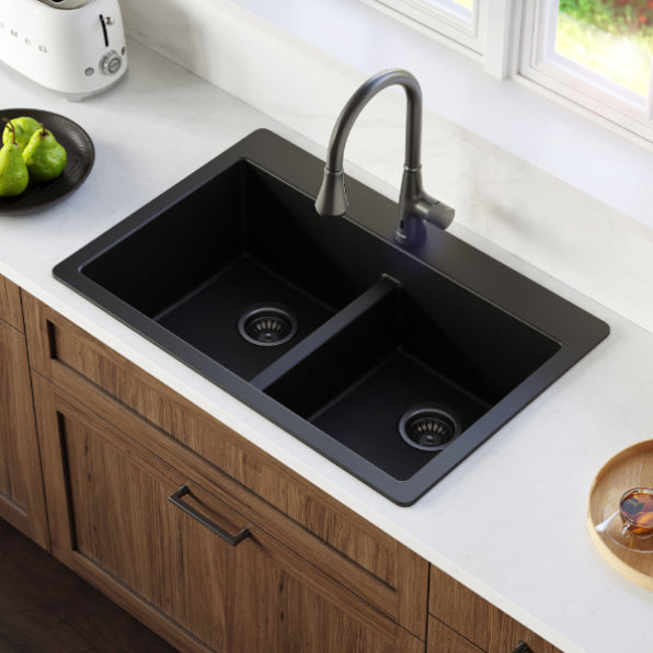 Essence 33" Quartz Composite Top Mount Kitchen Sink