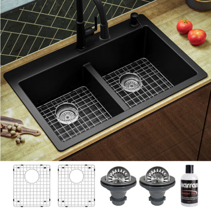 Essence 33" Quartz Composite Top Mount Kitchen Sink