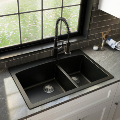 Tudor 33" Quartz Composite Top Mount Kitchen Sink