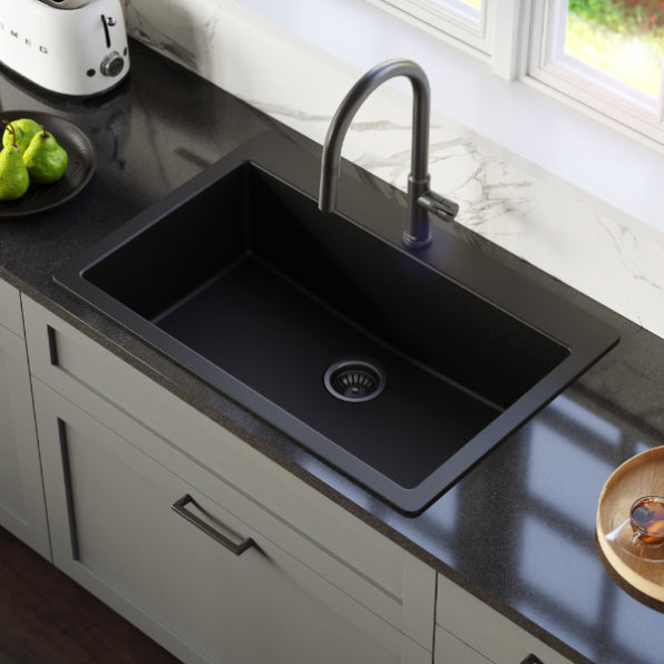 Essence 33" Quartz Composite Top Mount Kitchen Sink