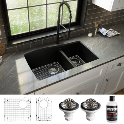 Tidal 34" Quartz Composite Undermount Kitchen Sink