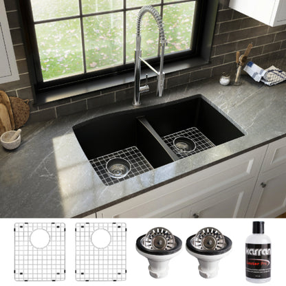 Tidal 34" Quartz Composite Undermount Kitchen Sink