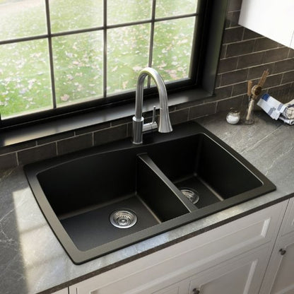 Tidal 34" Quartz Composite Top Mount Kitchen Sink