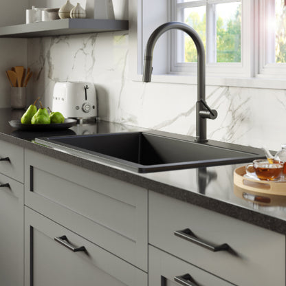 Essence 33" Quartz Composite Top Mount Kitchen Sink