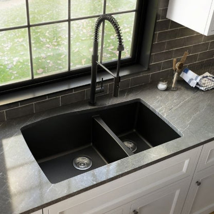 Tidal 34" Quartz Composite Undermount Kitchen Sink