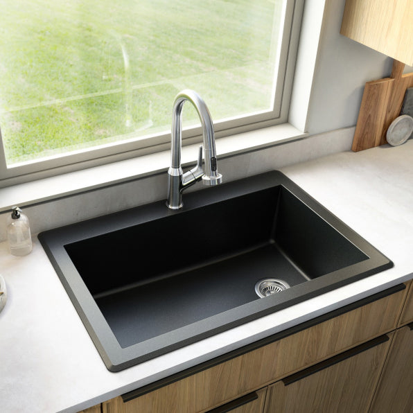 Essence 33" Quartz Composite Top Mount Kitchen Sink