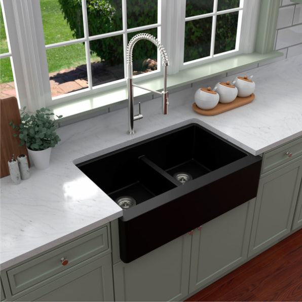 Petrodust 34" Quartz Composite Apron / Farmhouse Kitchen Sink