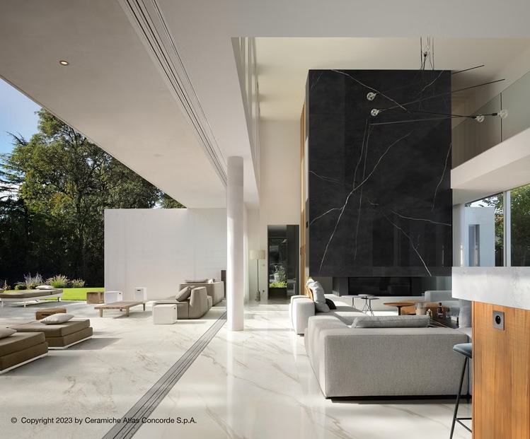 Atlas Concorde HybridSlab™ Black Origin Rectified Porcelain Slab