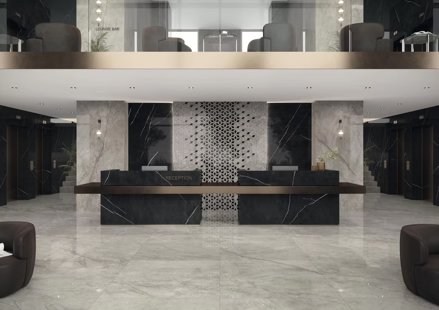 Atlas Concorde HybridSlab™ Black Origin Rectified Porcelain Slab