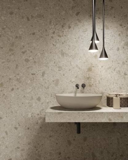 Atlas Concorde HybridSlab™ Boost Mix Ivory Rectified Porcelain Slab