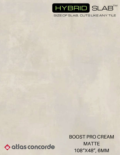 Atlas Concorde HybridSlab™ Boost Pro Cream Rectified Porcelain Slab