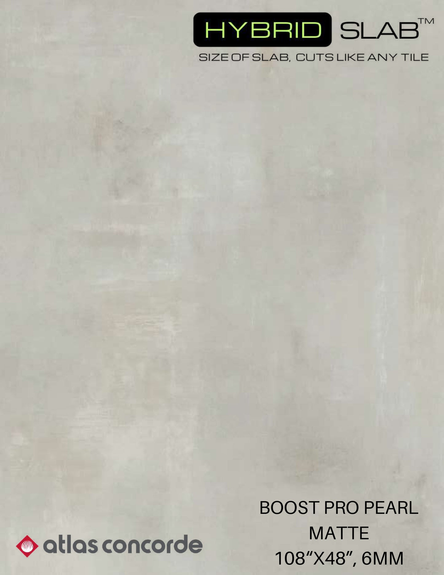 Atlas Concorde HybridSlab™ Boost Pro Pearl Rectified Porcelain Slab