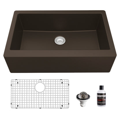 Petrodust 34" Quartz Composite Apron / Farmhouse Kitchen Sink