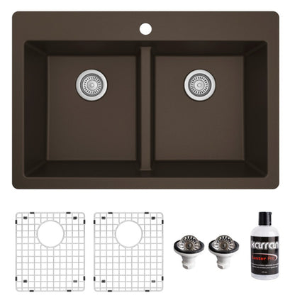 Essence 33" Quartz Composite Top Mount Kitchen Sink