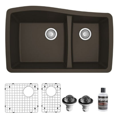 Tidal 34" Quartz Composite Undermount Kitchen Sink