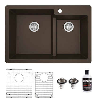 Essence 33" Quartz Composite Top Mount Kitchen Sink