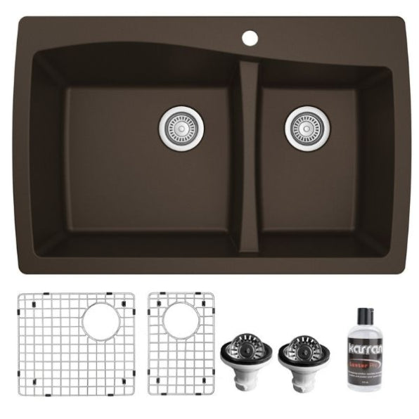 Tidal 34" Quartz Composite Top Mount Kitchen Sink