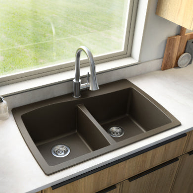 Tidal 34" Quartz Composite Top Mount Kitchen Sink