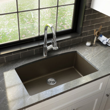 Tudor 33" Quartz Composite Undermount Kitchen Sink