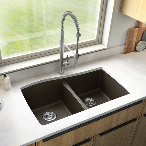 Tidal 34" Quartz Composite Undermount Kitchen Sink