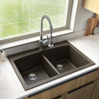 Tudor 33" Quartz Composite Top Mount Kitchen Sink