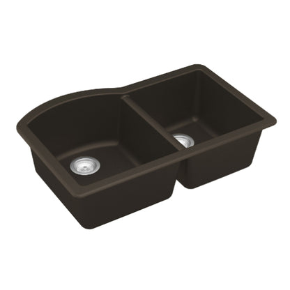 Stonera 32" Quartz Composite Undermount Double Basin Kitchen Sink