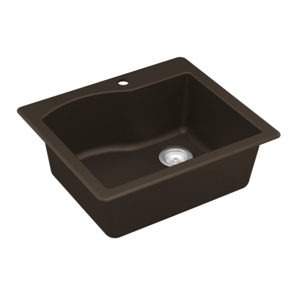 Stonera 24" Quartz Composite Top Mount Kitchen Sink