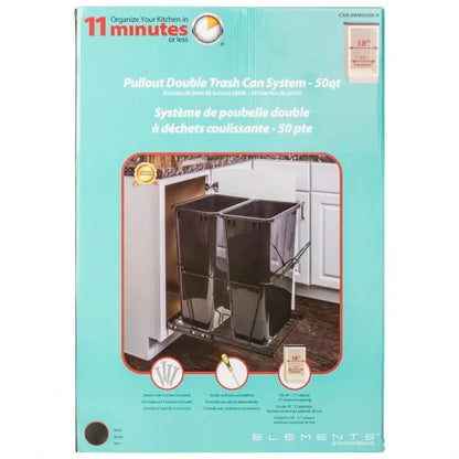 Sloane Wire Bottom-Mount Trashcan Pullout