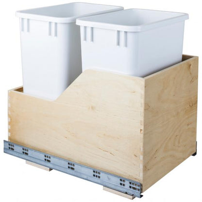 Valo Wood Bottom-Mount Soft-close Trashcan Rollout for Hinged Doors