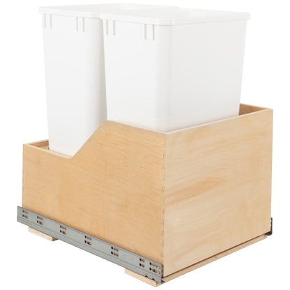 Valo Wood Bottom-Mount Soft-close Trashcan Rollout for Hinged Doors