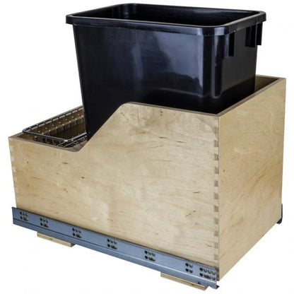 Valo Wood Bottom-Mount Soft-close Trashcan Rollout for Hinged Doors