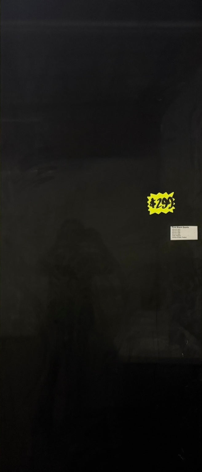 [CLEARANCE] Pure Black Quartz Slab