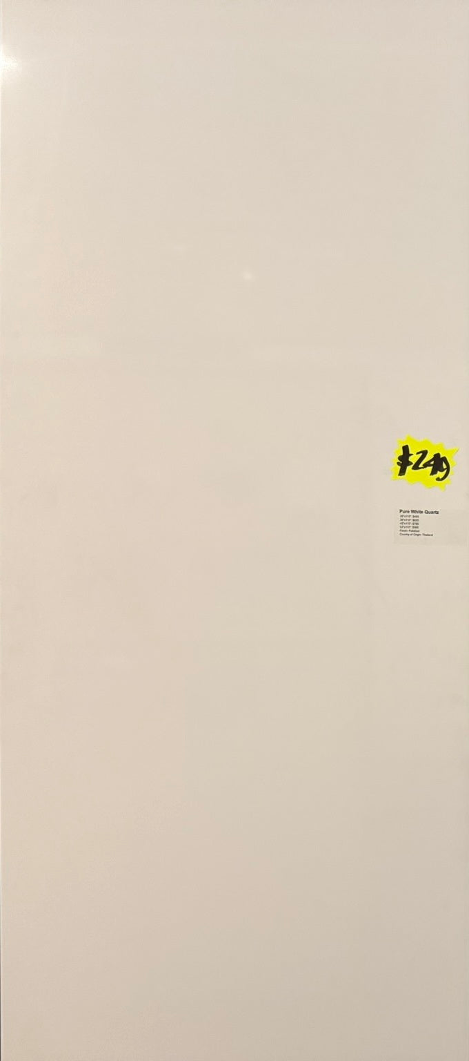 [CLEARANCE] Pure White Quartz Slab