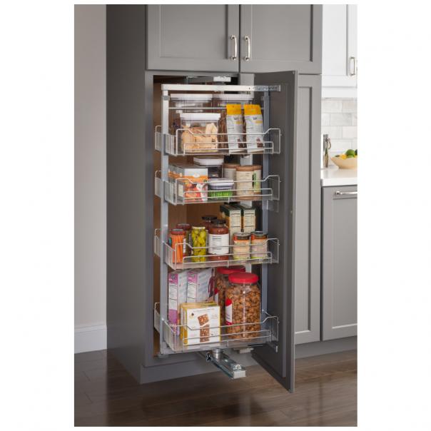 Marigold Chrome Wire Soft-close Pantry Swingout