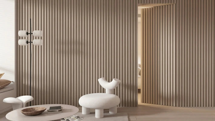 Medium Slatted WPC Interior Decorative Wall Panel