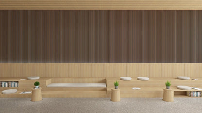 Wood Slatted MDF Acoustic Interior Decorative Wall Panel