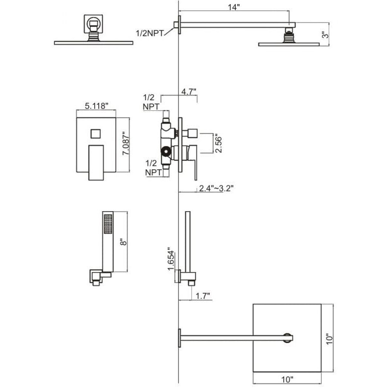 Tabitha Shower Faucet