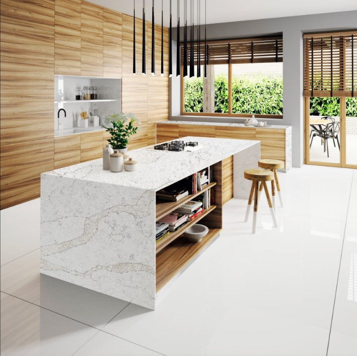 Calacatas Pietra Quartz Slab – KBF Home Improvement
