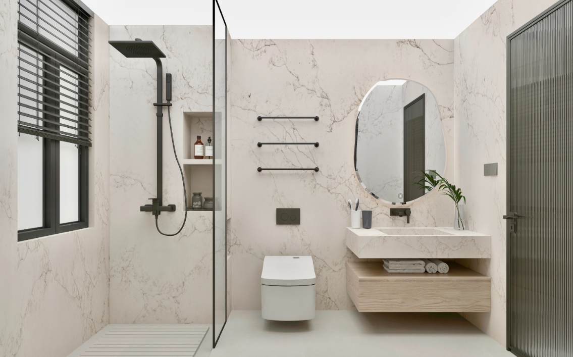 Calacatas Phoenix Quartz Slab