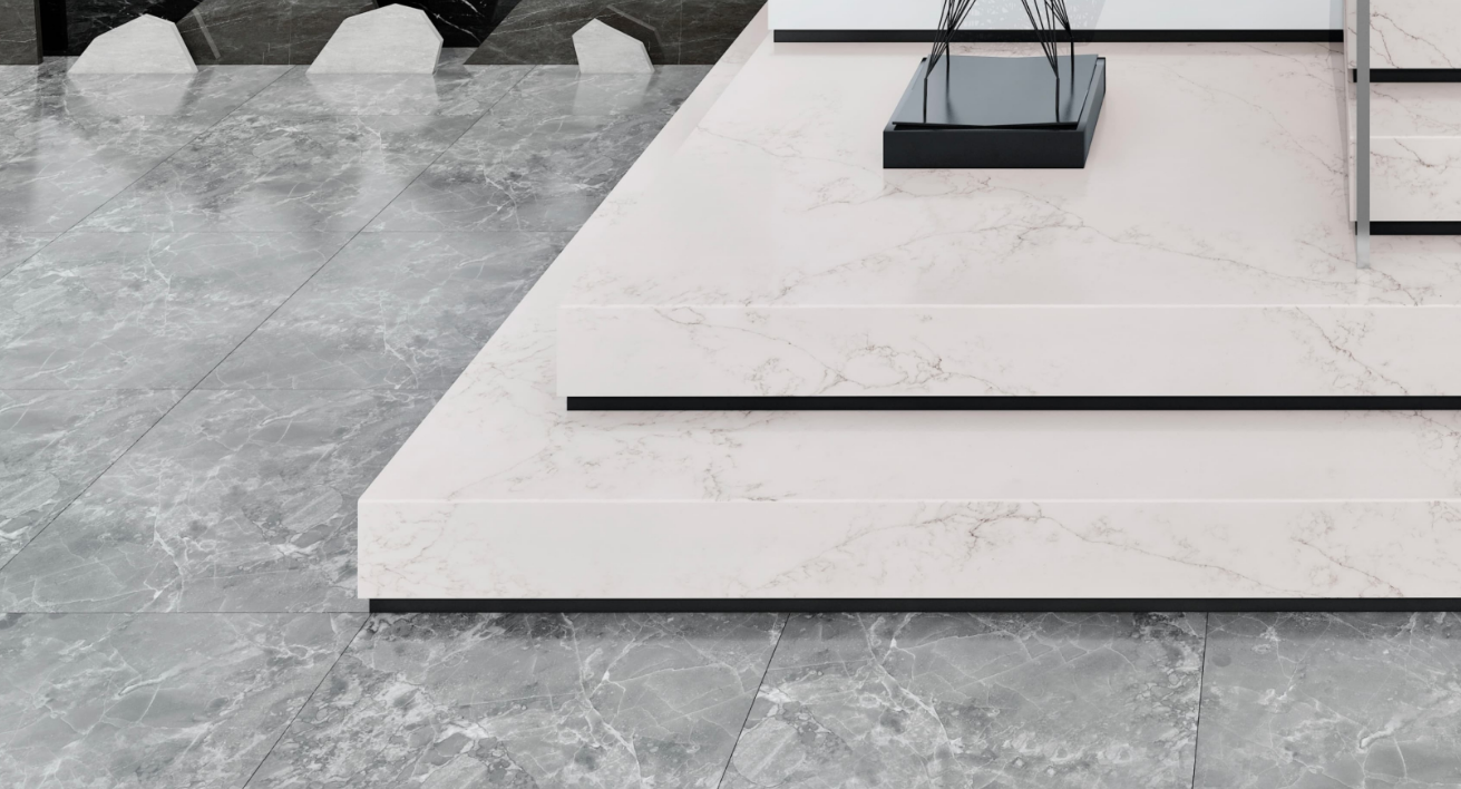 Calacatas Phoenix Quartz Slab