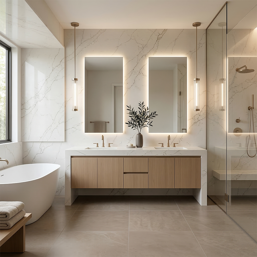 Calacatas Phoenix Quartz Slab